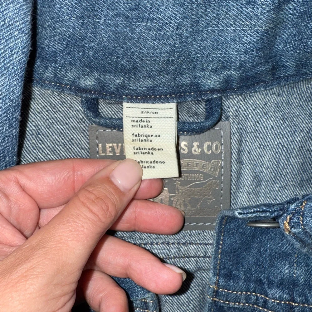 Levi's Classic Blue Denim Vest - Size Small